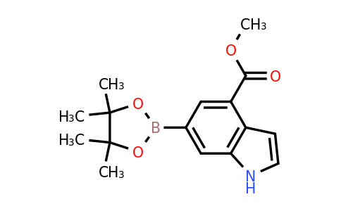 CAS 2304635-05-8 | methyl 6-(4,4,5,5-tetramethyl-1,3,2-dioxaborolan-2-yl)-1H-indole-4-carboxylate