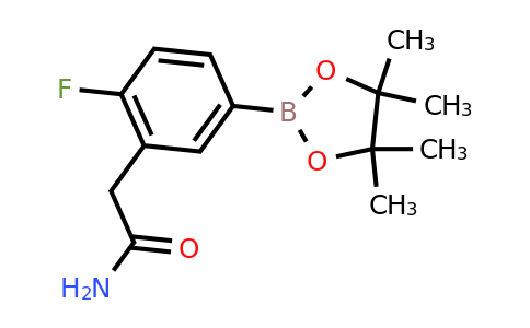 CAS 2304635-10-5 | 2-[2-fluoro-5-(tetramethyl-1,3,2-dioxaborolan-2-yl)phenyl]acetamide