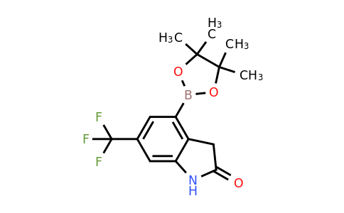 CAS 2304635-22-9 | 4-(4,4,5,5-tetramethyl-1,3,2-dioxaborolan-2-yl)-6-(trifluoromethyl)-2,3-dihydro-1H-indol-2-one
