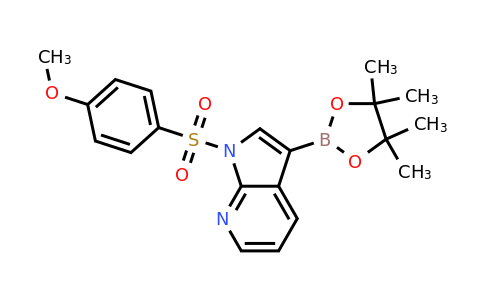 CAS 2304635-47-8 | 1-((4-methoxyphenyl)sulfonyl)-3-(4,4,5,5-tetramethyl-1,3,2-dioxaborolan-2-yl)-1H-pyrrolo[2,3-b]pyridine