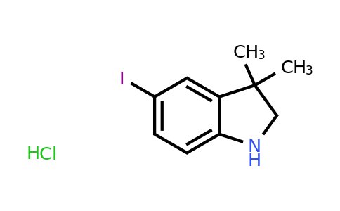 CAS 2305079-29-0 | 5-Iodo-3,3-dimethyl-2,3-dihydro-1H-indole hydrochloride