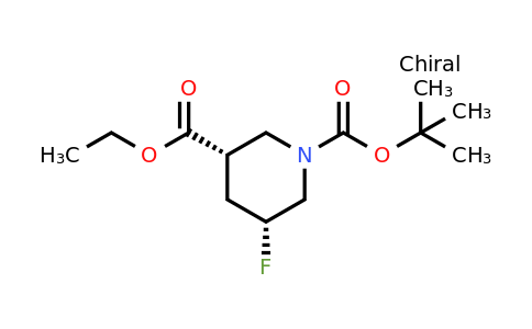 CAS 2305079-65-4 | cis-5-Fluoro-piperidine-1,3-dicarboxylic acid 1-tert-butyl ester 3-ethyl ester
