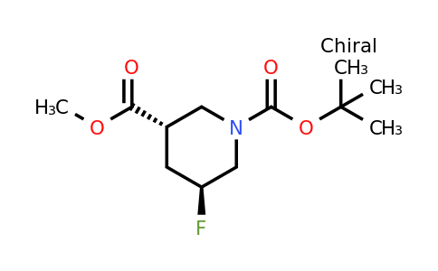 CAS 2305079-74-5 | trans-5-Fluoro-piperidine-1,3-dicarboxylic acid 1-tert-butyl ester 3-methyl ester