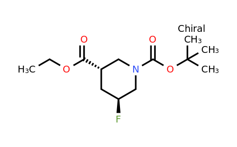 CAS 2305079-85-8 | trans-5-Fluoro-piperidine-1,3-dicarboxylic acid 1-tert-butyl ester 3-ethyl ester