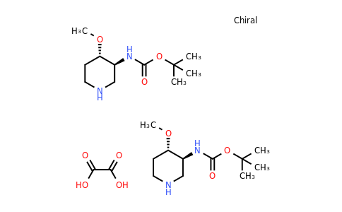CAS 2306245-65-6 | tert-butyl N-[(3S,4S)-4-methoxy-3-piperidyl]carbamate hemioxalate