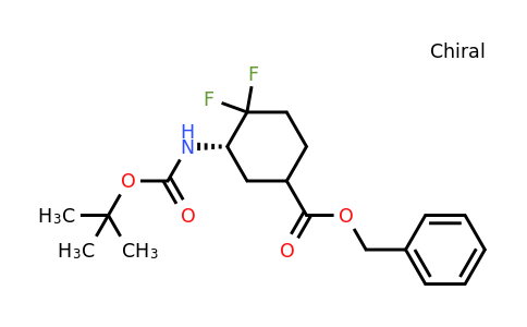 CAS 2306246-23-9 | benzyl (3S)-3-((tert-butoxycarbonyl)amino)-4,4-difluorocyclohexane-1-carboxylate