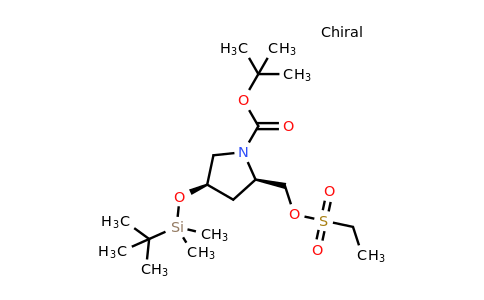 CAS 2306247-58-3 | tert-butyl (2R,4R)-4-[tert-butyl(dimethyl)silyl]oxy-2-(ethylsulfonyloxymethyl)pyrrolidine-1-carboxylate