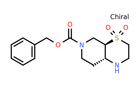 CAS 2306247-76-5 | benzyl trans-4,4-dioxo-1,2,3,4a,5,7,8,8a-octahydropyrido[3,4-b][1,4]thiazine-6-carboxylate
