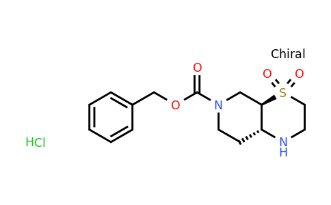 CAS 2306247-77-6 | benzyl trans-4,4-dioxo-1,2,3,4a,5,7,8,8a-octahydropyrido[3,4-b][1,4]thiazine-6-carboxylate;hydrochloride