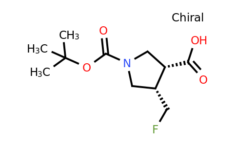 CAS 2306247-99-2 | (3R,4S)-1-tert-butoxycarbonyl-4-(fluoromethyl)pyrrolidine-3-carboxylic acid