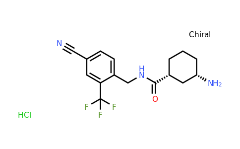 CAS 2306248-47-3 | (1R,3S)-3-amino-N-[[4-cyano-2-(trifluoromethyl)phenyl]methyl]cyclohexanecarboxamide;hydrochloride