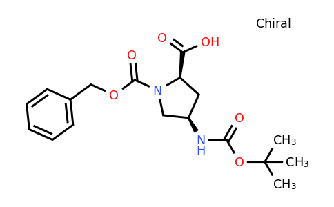 CAS 2306252-46-8 | (2R,4R)-1-benzyloxycarbonyl-4-(tert-butoxycarbonylamino)pyrrolidine-2-carboxylic acid