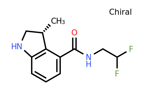 CAS 2306252-72-0 | (3R)-N-(2,2-difluoroethyl)-3-methyl-indoline-4-carboxamide