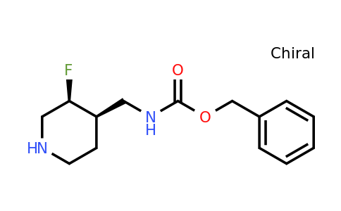 CAS 2306253-43-8 | benzyl N-[[(3S,4R)-3-fluoro-4-piperidyl]methyl]carbamate
