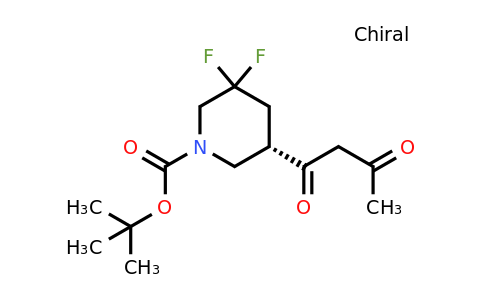 CAS 2306255-10-5 | tert-butyl (5S)-3,3-difluoro-5-(3-oxobutanoyl)piperidine-1-carboxylate