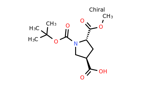 CAS 2306255-30-9 | (3R,5S)-1-tert-butoxycarbonyl-5-methoxycarbonyl-pyrrolidine-3-carboxylic acid