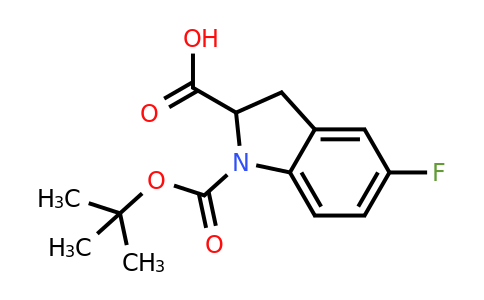 CAS 2306260-73-9 | 1-tert-butoxycarbonyl-5-fluoro-indoline-2-carboxylic acid
