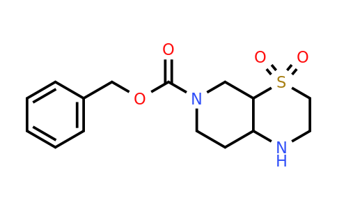 CAS 2306260-77-3 | benzyl 4,4-dioxo-1,2,3,4a,5,7,8,8a-octahydropyrido[3,4-b][1,4]thiazine-6-carboxylate