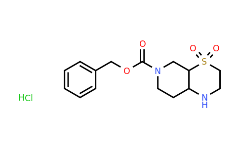 CAS 2306260-78-4 | benzyl 4,4-dioxo-1,2,3,4a,5,7,8,8a-octahydropyrido[3,4-b][1,4]thiazine-6-carboxylate;hydrochloride