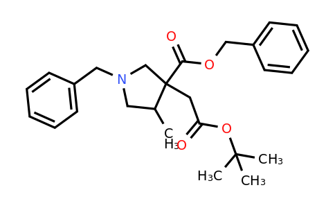 CAS 2306262-05-3 | benzyl 1-benzyl-3-(2-tert-butoxy-2-oxo-ethyl)-4-methyl-pyrrolidine-3-carboxylate