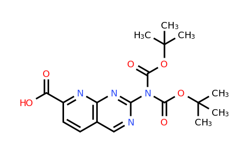 CAS 2306262-27-9 | 2-[bis(tert-butoxycarbonyl)amino]pyrido[2,3-d]pyrimidine-7-carboxylic acid