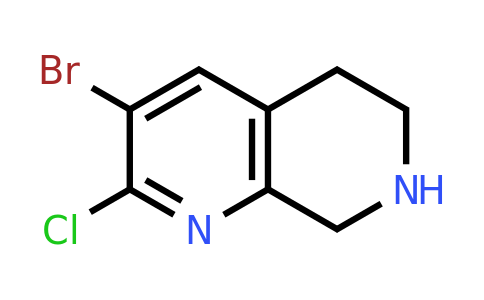 CAS 2306262-55-3 | 3-bromo-2-chloro-5,6,7,8-tetrahydro-1,7-naphthyridine