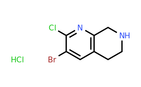 CAS 2306262-56-4 | 3-bromo-2-chloro-5,6,7,8-tetrahydro-1,7-naphthyridine;hydrochloride