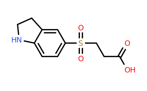 3-(2,3-dihydro-1H-indole-5-sulfonyl)propanoic acid