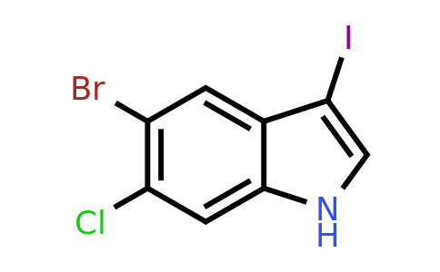 CAS 2306263-63-6 | 5-bromo-6-chloro-3-iodo-1H-indole