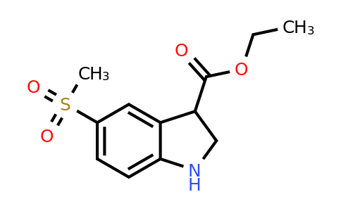 CAS 2306264-21-9 | ethyl 5-methanesulfonyl-2,3-dihydro-1H-indole-3-carboxylate