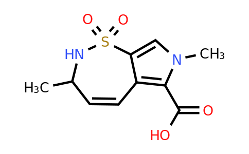 CAS 2306265-19-8 | 3,7-dimethyl-1,1-dioxo-2,3-dihydropyrrolo[3,4-f]thiazepine-6-carboxylic acid