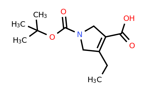 CAS 2306268-12-0 | 1-[(tert-butoxy)carbonyl]-4-ethyl-2,5-dihydro-1H-pyrrole-3-carboxylic acid