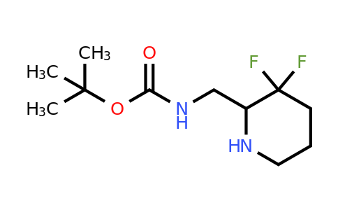 CAS 2306268-25-5 | tert-butyl N-[(3,3-difluoropiperidin-2-yl)methyl]carbamate