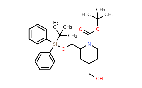 CAS 2306269-39-4 | tert-butyl 2-[[tert-butyl(diphenyl)silyl]oxymethyl]-4-(hydroxymethyl)piperidine-1-carboxylate
