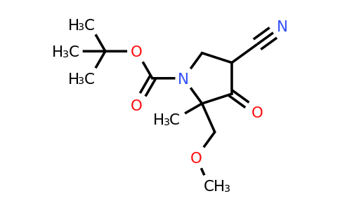 CAS 2306269-67-8 | tert-butyl 4-cyano-2-(methoxymethyl)-2-methyl-3-oxo-pyrrolidine-1-carboxylate