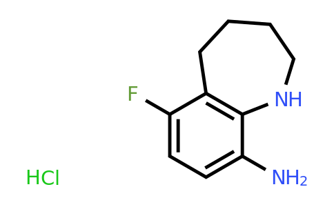 6-fluoro-2,3,4,5-tetrahydro-1H-1-benzazepin-9-amine hydrochloride