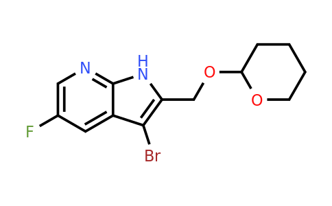 CAS 2306270-86-8 | 3-bromo-5-fluoro-2-(tetrahydropyran-2-yloxymethyl)-1H-pyrrolo[2,3-b]pyridine