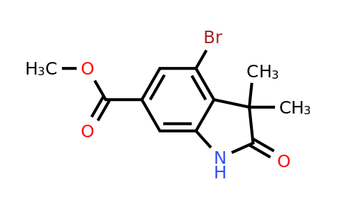 CAS 2306271-86-1 | methyl 4-bromo-3,3-dimethyl-2-oxo-indoline-6-carboxylate
