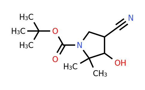 CAS 2306272-77-3 | tert-butyl 4-cyano-3-hydroxy-2,2-dimethylpyrrolidine-1-carboxylate