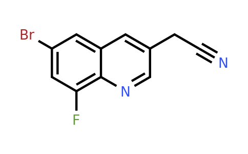 CAS 2306274-61-1 | 2-(6-bromo-8-fluoro-3-quinolyl)acetonitrile