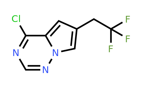 CAS 2306276-00-4 | 4-chloro-6-(2,2,2-trifluoroethyl)pyrrolo[2,1-f][1,2,4]triazine