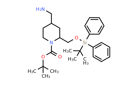 CAS 2306276-02-6 | tert-butyl 4-(aminomethyl)-2-[[tert-butyl(diphenyl)silyl]oxymethyl]piperidine-1-carboxylate