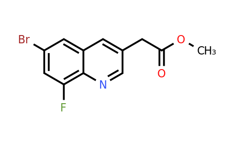 CAS 2306276-87-7 | methyl 2-(6-bromo-8-fluoro-3-quinolyl)acetate