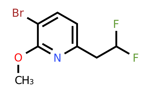 CAS 2306277-00-7 | 3-bromo-6-(2,2-difluoroethyl)-2-methoxy-pyridine