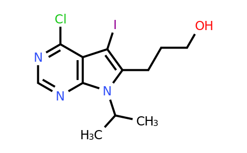 CAS 2306277-17-6 | 3-(4-chloro-5-iodo-7-isopropyl-pyrrolo[2,3-d]pyrimidin-6-yl)propan-1-ol