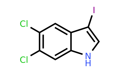 CAS 2306277-54-1 | 5,6-dichloro-3-iodo-1H-indole