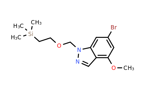 CAS 2306277-58-5 | 6-bromo-4-methoxy-1-{[2-(trimethylsilyl)ethoxy]methyl}-1H-indazole