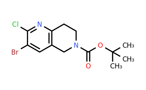 CAS 2306277-84-7 | tert-butyl 3-bromo-2-chloro-7,8-dihydro-5H-1,6-naphthyridine-6-carboxylate