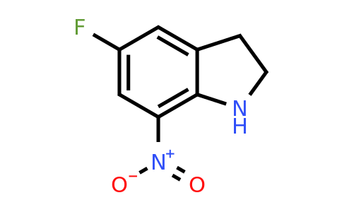 CAS 2306278-45-3 | 5-fluoro-7-nitro-indoline