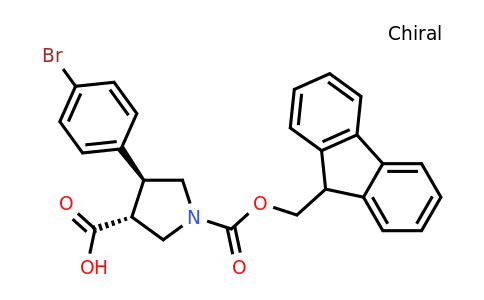 CAS 2307734-01-4 | rac-(3R,4S)-4-(4-bromophenyl)-1-{[(9H-fluoren-9-yl)methoxy]carbonyl}pyrrolidine-3-carboxylic acid